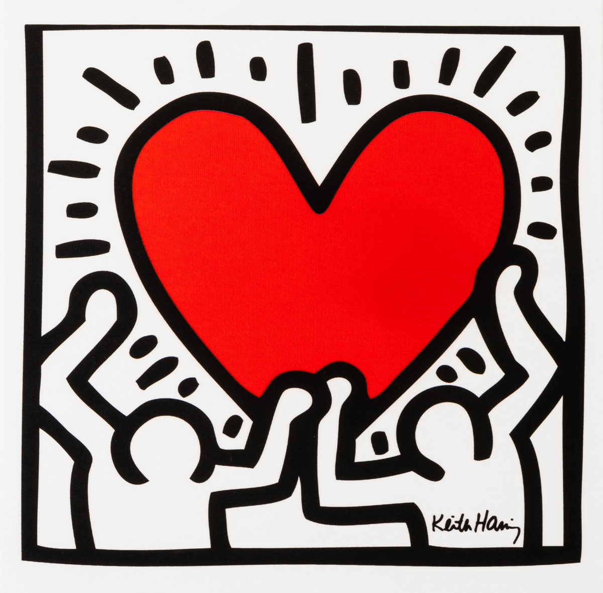 keith harring hart tekening